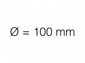 Ø = 100 mm