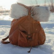 Backpack leather of reindeer