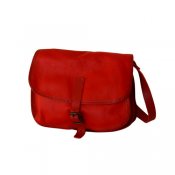 Damenhandtasche Rentierleder rot - 20 x 9 x 15 cm