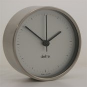 Delite clock Mogens Clausen brushed steel