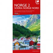 Autokarte Südnorwegen 2 Norden 1:345.000