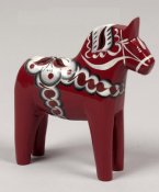 Chevaux de Dalécarlie série anniversaire 100 ans Maria bourgogne 25 cm