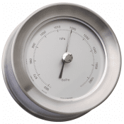 Delite Zealand Barometer brushed steel