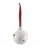 Porsgrund porcelain Christmas tree ball Bullfinch