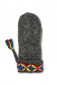 Börjesson woolen gloves Kangos for women grey