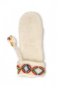 Börjesson woolen gloves Kangos for women white