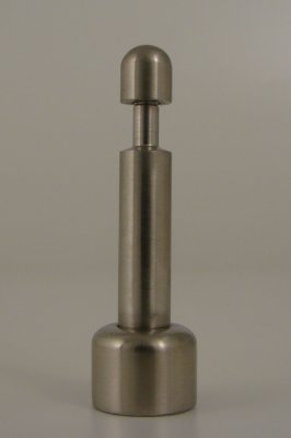 E.S. Sörensen Stormglas / Galileo Thermometer fäste borstat rost
