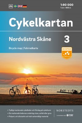 Cykelkarta Sverige Blad 3 Nordvästra Skåne