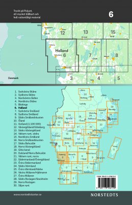 Bicycle map Please Blad 6 Halland