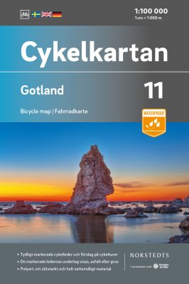 Cykelkarta Sverige Blad 11 Gotland, (skala 1:100 000)