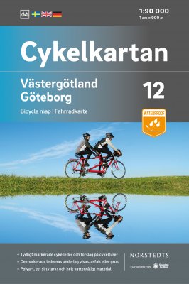 Fahrradkarte Schweden Blad 12 Västergötland/Göteborg
