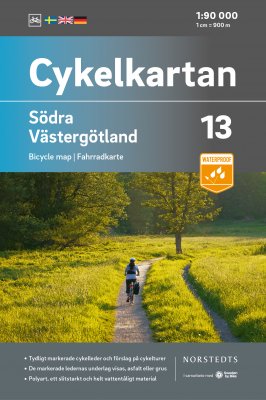 Cykelkarta Sverige Blad 13 Södra Västergötland