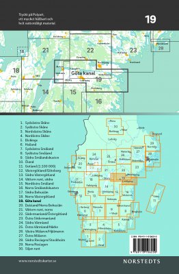 Cykelkarta Sverige Blad 19 Göta kanal