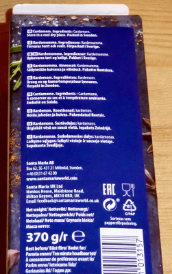 Santa Maria Kardemom Pulver 370 Gramm