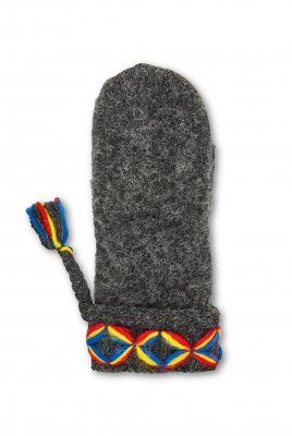 Börjesson woolen gloves Kangos for men grey