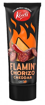 Fromage à la crème Kavli Flamin’ Chorizo Cheddar 250 g