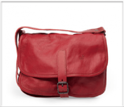 Kero Handväska mellan. röd