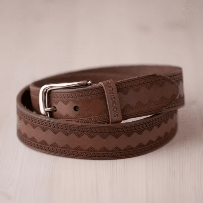 Stoorstålka-Ledergürtel, dunkelbraun