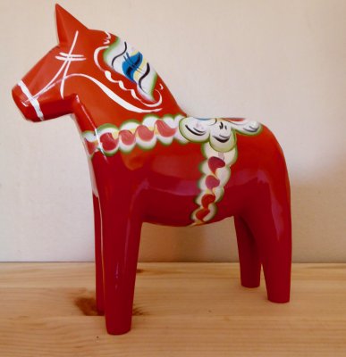 Chevaux de Dalécarlie rouge 50 cm