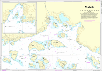 Sea Map Blekinge Matvik 1:10.000